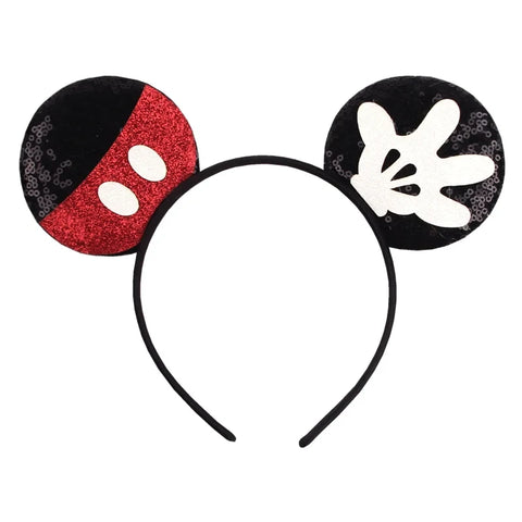 Boys Disney Mouse Ears Headbands Mickey Mouse Hairband With No Bow Party Festival Cosplay Christmas Birthdays Hair Accessories