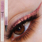 6 Color Diamond Shiny Eye Liner Eyeshadow Waterproof Quick-dry Silver Gold Metellic Pearlescent Liquid Eyeliner Makeup Gilfts