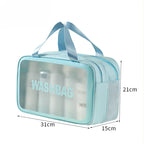 Wet-dry separation makeup bag portable toiletry bag travel essentials large capacity storage bag fitness swimming essentials