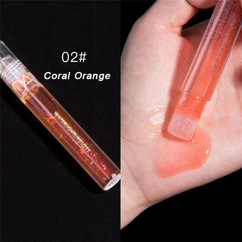 Moisturizing Gloss Plumping Lip Gloss Lip Plumper Makeup Glitter Nutritious Liquid Lipstick Cherry Jelly Oil Clear Lip Gloss