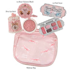 Flower Knows All In One Makeup Set Gift Box Garden Cushion Cream Foundation Matte Blush Long Lasting Velvet Lip Cream With Bag