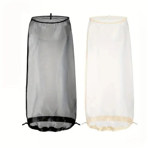 2pcs/set Wig Storage Bag wth Wig Stand, 1pc Adjustable Wig Bag with Drawstring Portable and 1pc Plastic Stand for Wigs