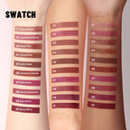 1PC Matte Velvet Lip Gloss - Highly Saturated Liquid Lip Mud, Non-Stick Long-Lasting Formula, 10-Shade Mixed Palette