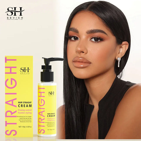SEVICH Keratin Hair Straightening Cream Hair Repair Conditioner Hair Salon Protein Correction Cream Reduce Frizzy Dry Hair Care