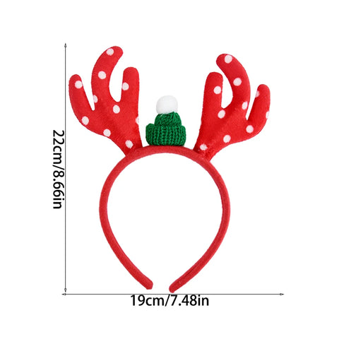 Christmas Headband Kids Adult Santa Claus Elk Xmax Tree Hair Accessories Photo Props Christmas Decoration 2025 New Year Gifts