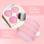 4-Color Blush Set with Brush-Pink, Perfect for Christmas & Valentine’s Day Makeup,Long-Lasting for Daily & Party Looks