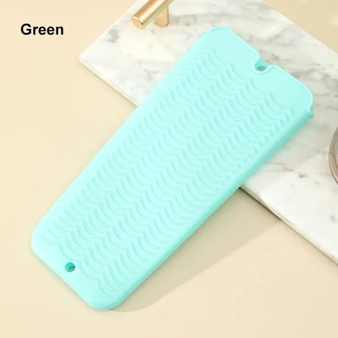 1PC Silicone Hair Curling Wand Cover Hair Straightener Storage Bag Hairdressing Curling Iron Insulation Mat Heat Resistant Pouch