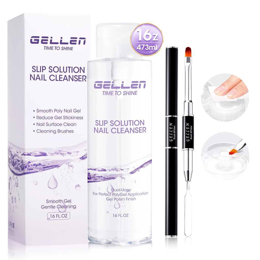 GELLEN Nail Glue Remover 40ml Gentle Formula UV Gel Removal Fake Tips Non Acetone Odorless Easy Debonder False Nails Glue Off