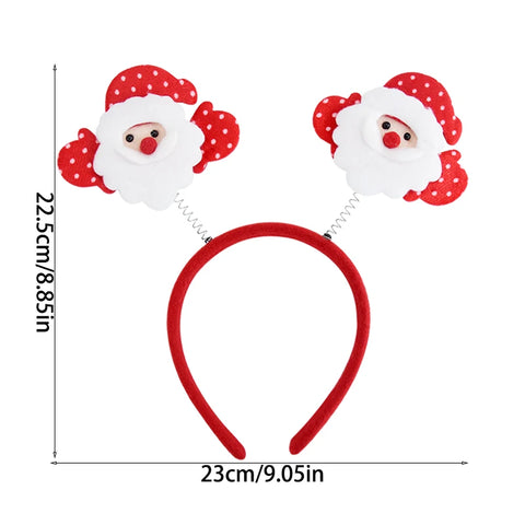 Christmas Headband Kids Adult Santa Claus Elk Xmax Tree Hair Accessories Photo Props Christmas Decoration 2025 New Year Gifts