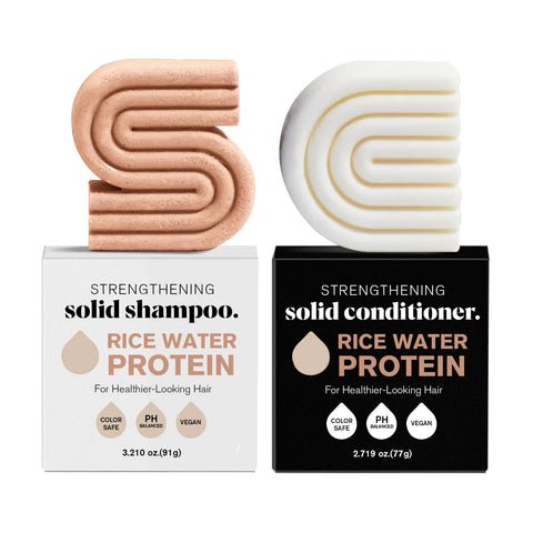 1-3PCS Rice Shampoo & Conditioner Bar Soild Soap for Hair Growth Strengthening Hair Clean Dandruff Nourish Moisturize Hair Care
