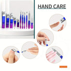 6/9/18/26pcs Manicure Set, Stainless Steel Gradient Professional Pedicure Kit Nail Scissors Grooming Kit With Travel Case