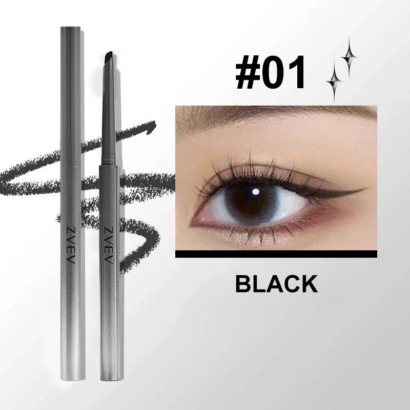 Silky Lasting Scythe Eye Liner Pencil Natural Matte Wine Red Lying Silkworm Eyeliner Pen Easy To Color for Beginners Eye Makeup