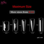 BNG Nail Dual Forms for Poly Extension Gel Nail Forms for Builder Gel Reusable 15 Sizes Acrylic Nail Molds Sets for Manicure