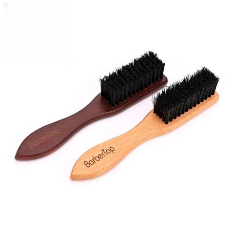 Barbertop Men Beard Brush Wooded Handle Soft Hair Cleaning Brush Broken Hair Remove Comb Hairdressing Neck Duster Barber Tools