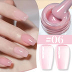 10ML 1-24PCS Milk White Jelly Gel Nail Polish Nail Art 2025 New Popular Nail Supplies UV LED Light Nails Autumn Nails
