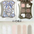 Flower Knows Swan Ballet Eyeshadow Palette Matte Fine Shimmer Pearl Face Palette 6 Colour Glitter Eye Shadow Flowerknows Makeup