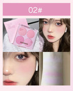 4 Colors Blush Powder Face Makeup Set Mixed Sweet Warm Colors Matte Cheek Powder Facial Beauty Cosmetic Makeup Blush