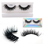 New Spike Real Mink Lashes High Quality 16mm 18mm 20mm 25mm Volume Fluffy Wispy Strip Lashes Suppliers Wholesale Mink Eyelashes