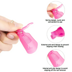 LIMEGIRL Nail Gel Polish Remover Tools Set with 100Pcs Bag Cotton And File Clipper for Manicure Nail Art UV Soak Off Removal Kit