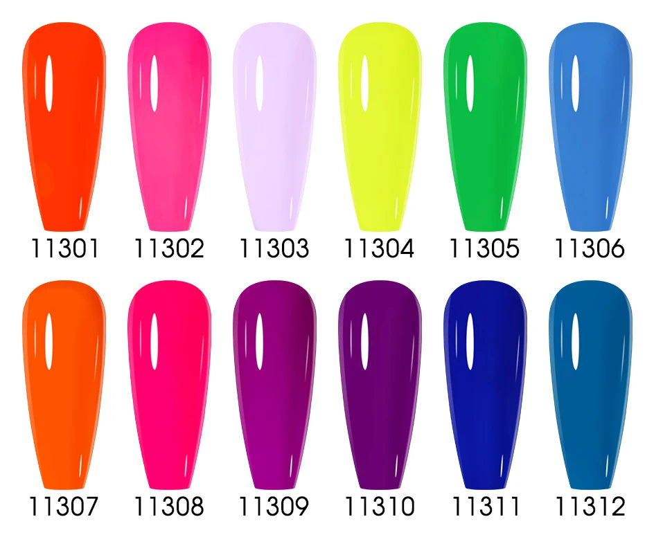 NAILCO 15ml 10pcs/Set Nude Colors Gel Nail Polish UV Gel Nail Polish Pink Nail Lakiery Esmalte Top Base Nail Art Design Vernis