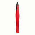 Zirconia Ceramic Pointed Tweezers Stainless Steel Tweezers with Slanted Tips Edges Eyebrows Beards Hair  Eyelash Tweezers