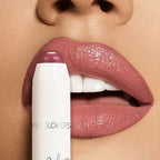 Moisturizing Lipstick Balm Hydrating Long-Lasting Lip Glaze Non-Stick Formula Nude Tone Lip Care Nourishing Lip Gloss