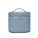 Customizable Name Portable Travel Storage Bag - Removable Cosmetic Bag with Separate Washing Compartment Pebble Leather