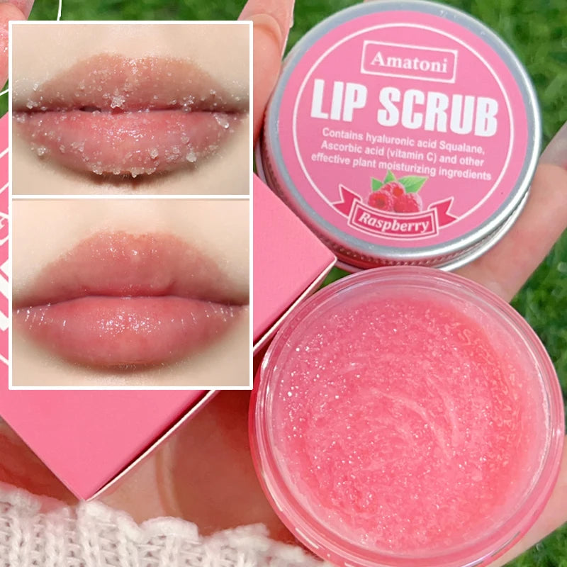 Exfoliating Lip Scrub Anti Dryness Nourishing Lip Balm Removing Dead Skin Reduce Lips Fine Lines Hydrating Moisturizing Lip Care