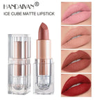 HANDAIYAN Matte Nude Lipstick Velvet Finish Long Lasting Waterproof Korean Beauty Cosmetic Makeup Gift for Women
