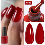 LILYCUTE Nude Crystal Rubber Base Gel Nail Polish Natural Color Semi Permanent UV Gel Soak Off Self Leveling Nail Gel Varnishes