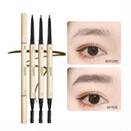 Waterproof Eyebrow Pencil, Eyebrow Pencil For Beginner, Extremely Fine Double-headed Eyebrow Pencil, Durable And Long Lasting