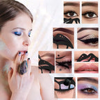 5 in 1 Eyeshadow Stencil Silicone Eyeshadow Tool Reusable Eye Makeup Aid Stencils Eyeliner Template for Beginners Makeup Tool