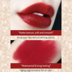 Matte Lipstick Set 3 Colours with Silver Chain Shining Bag Waterproof Non-Stick Long Lasting Red Lip Makeup 3.5gx3pcs
