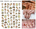 Nail Art Sticker Angel Flower Pattern Stickers Cupid Self-Adhesive Nail Decals Stickers Decoration Press on Nails Accessories