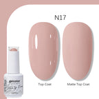 Arte Clavo Solid Color Gel Nail Polish 15ml Soak Off UV LED Gel Semi-Permanent Glitter Polish For Manicure Nail Art Salon Gel