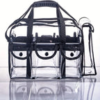 PVC Transparent Cosmetic Bag Waterproof Large Capacity Travel Organizer Multifunctional Beach Swimming Storage Shoulder Tote