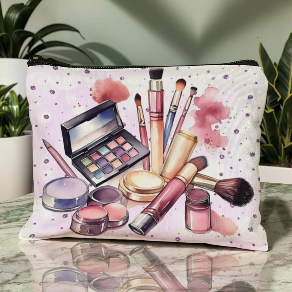 Exquisite Beauty Makeup Bag Portable Zipper Travel Makeup Organizer Storage Bag Pen Brush Lipstick Bag Girl's Birthday Surprise