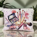 Exquisite Beauty Makeup Bag Portable Zipper Travel Makeup Organizer Storage Bag Pen Brush Lipstick Bag Girl's Birthday Surprise