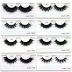 New Spike Real Mink Lashes High Quality 16mm 18mm 20mm 25mm Volume Fluffy Wispy Strip Lashes Suppliers Wholesale Mink Eyelashes