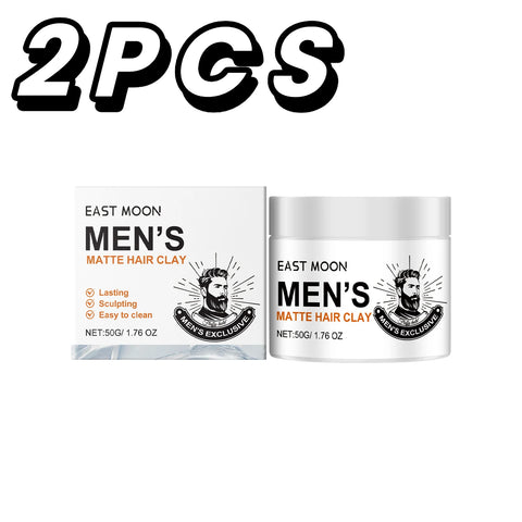 Men's Styling Wax Long Lasting Holding Cream Non Greasy Fluffy Texture Hair Oil Clay Mud Headress Salon Refreshing Hair Wax
