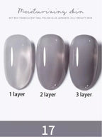 10ml 1-8pcs Milky White Quick Extension Gel Nail Polish Nude Construct Hard Semi Permanent Acrylic Extension Nail Art Varnish
