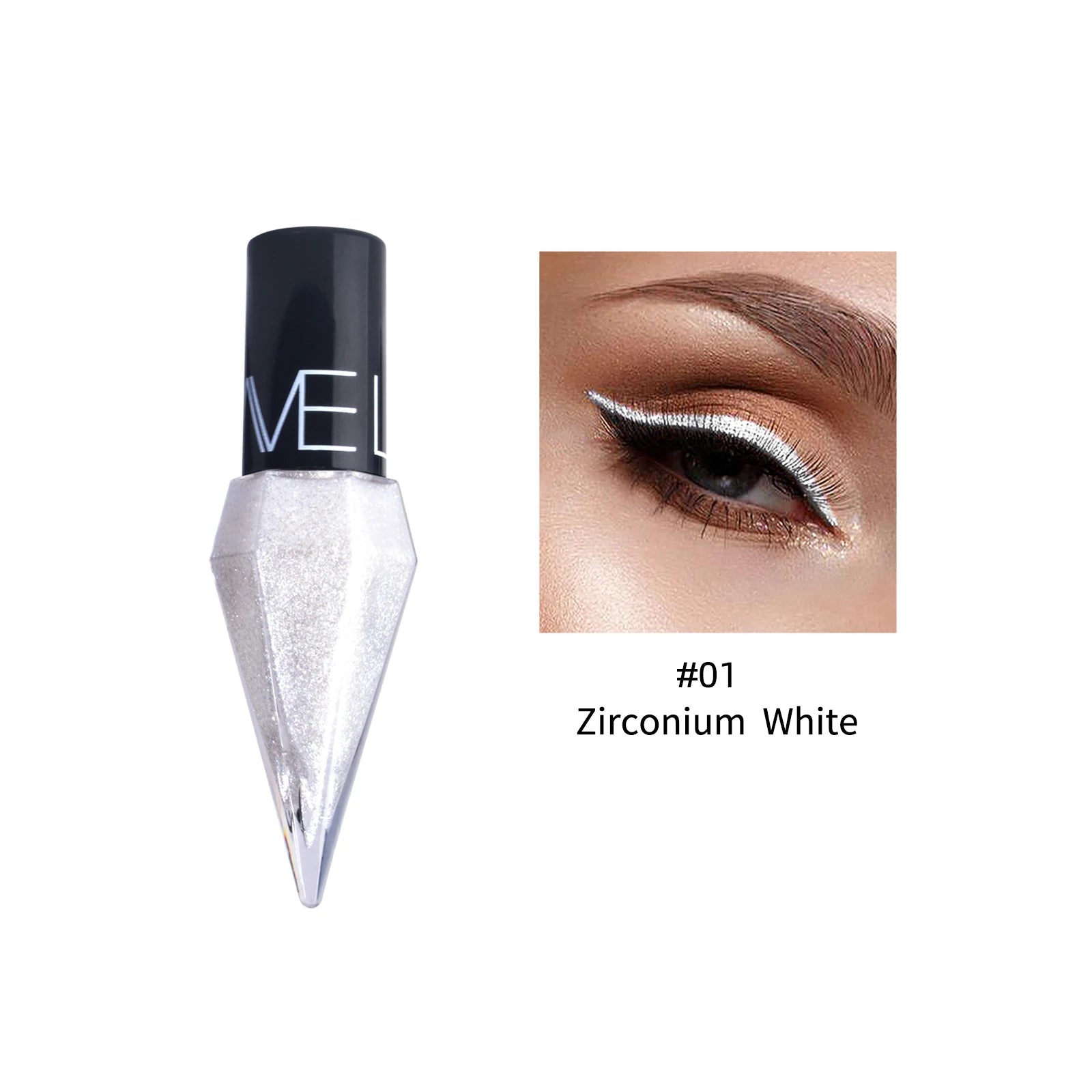 9-Color Diamond Shiny Eye Shadow Eyeliner Pen Pearl Light Color Fast Drying Waterproof Eyeliner Liquid