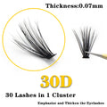 20D/30D/40D/50D 60 Bundles Mink Eyelashes Extension Natural 3D Russian Volume Fake Lashes Individual Cluster Makeup  Tools Cilia