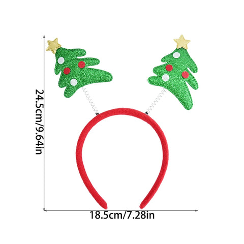Christmas Headband Kids Adult Santa Claus Elk Xmax Tree Hair Accessories Photo Props Christmas Decoration 2025 New Year Gifts