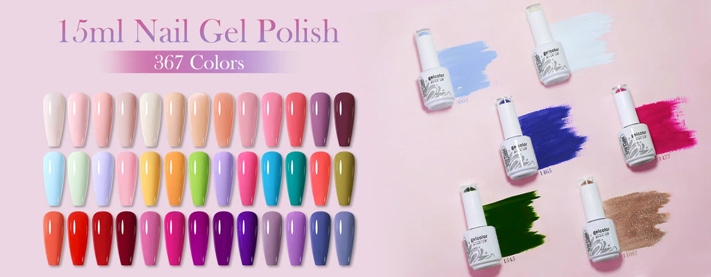 Arte Clavo Transparent Nude Pink Color Jelly Gel Nail Polish Semi Permanent 15ml Top Coat Soak Off UVLED Varnish Nail Art Design