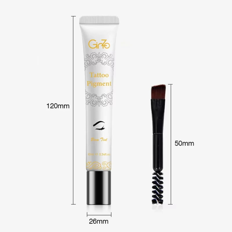 3 Days Peel-off Eyebrow Tint Waterproof Brow Tattoo Dyeing Gel Long-lasting Eyebrows Makeup Cosmetic Tool