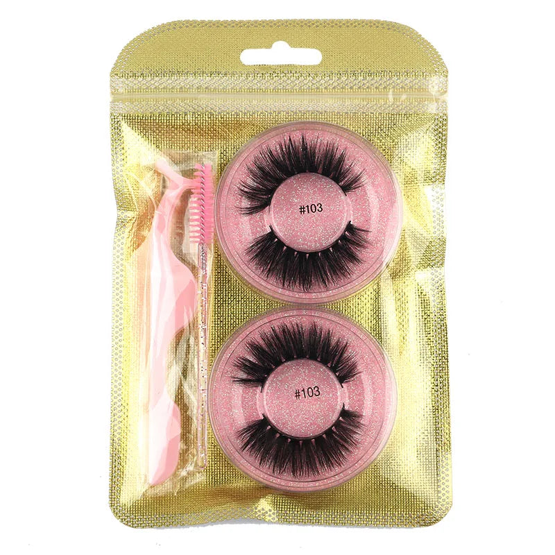 Wholesale Lashes 4/20/100pcs Fluffy 3d Mink Lashes Natural Makeup False Lashes Flase Eyelashes Lot with Cosmetic Brushes tweezer