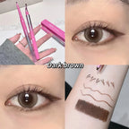 Punk Red Eyebrow & Eyeliner Gel 2 In 1 With Angled Brush Smudge-Proof Waterproof Creamy Smooth for Brows & Under Eye Makeup