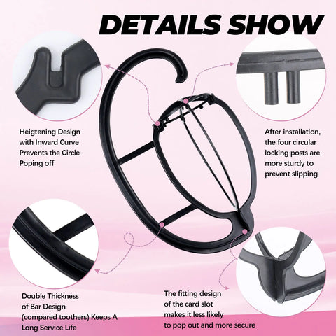 Wig Hanger Portable Hanging Wig Stand for Wigs and Hats Collapsible Wig Dryer Durable Wig Hanging stand Collapsible Wig