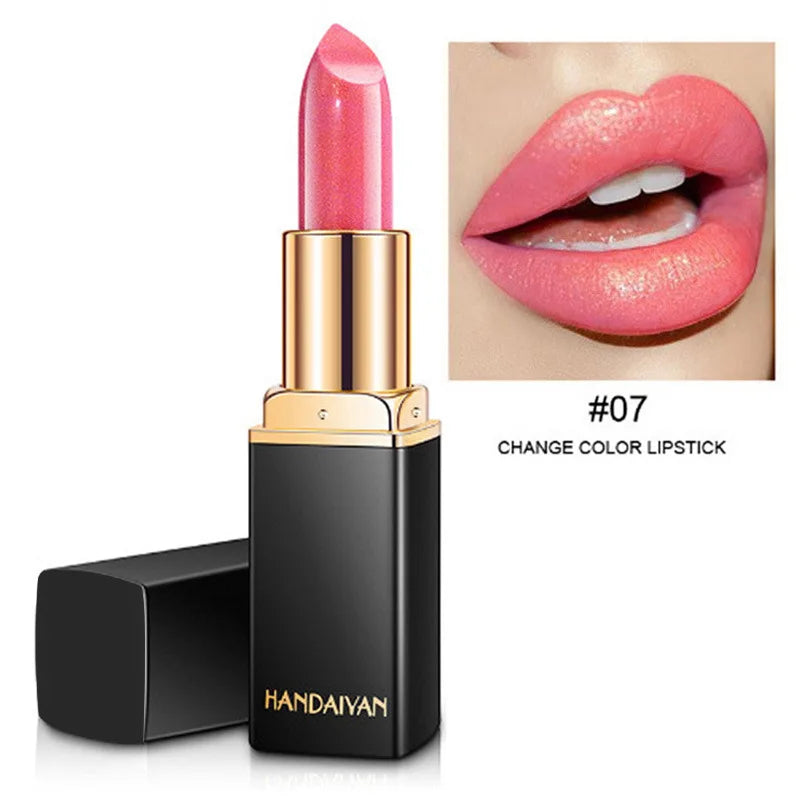 Mermaid Maggie Lipstick 9 Colors Long Lasting Shiny Metallic Lipsticks Pearls Changing Warm Gold Plated Women Lip Cosmetics